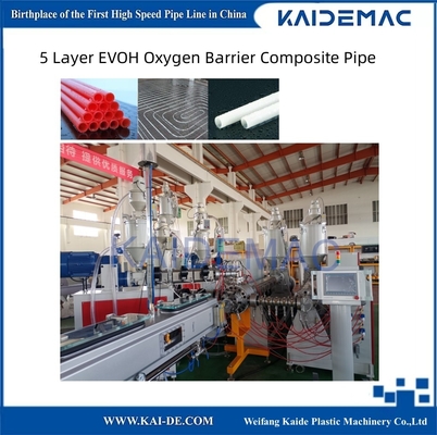 5 capas EVOH Línea de producción de tubos de barrera de oxígeno Sistema de control PLC 60m/min