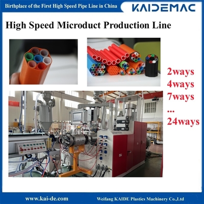80m/min 120m/min Grupo de microducto de la línea de producción de control PLC