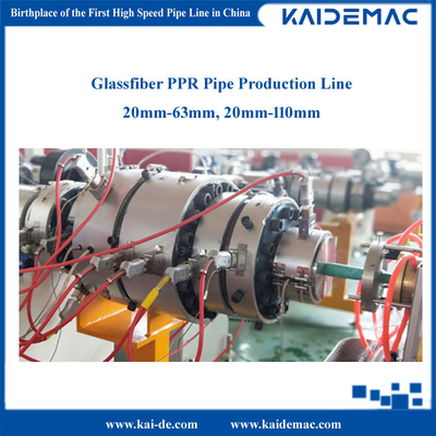 Máquina de fabricación de tuberías PPR reforzada con fibra de vidrio/línea de producción de tuberías PPR/extrusora de tuberías 30 m/min