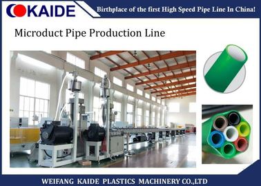 Cadena de producción plástica del tubo de la base del silicón del HDPE, cadena de producción de alta velocidad de Microduct