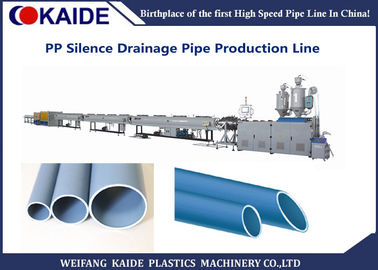 extrusor insonoro KAIDE del tubo del drenaje de la máquina/PP de la producción del tubo del drenaje de 50-200m m PP